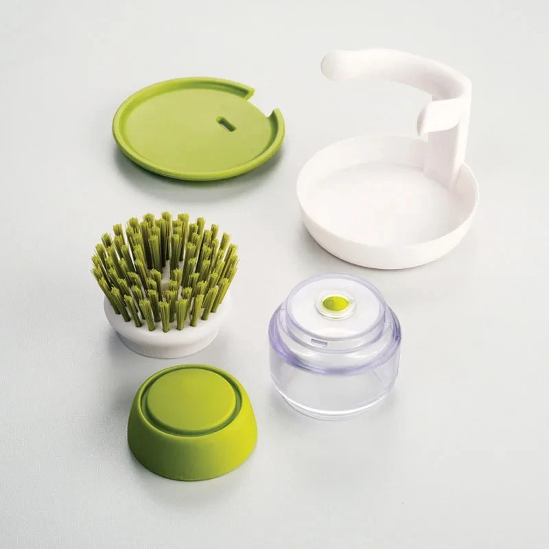 Dish Brush With Soap Dispenser Multi Use Soap Dispensing ... #4